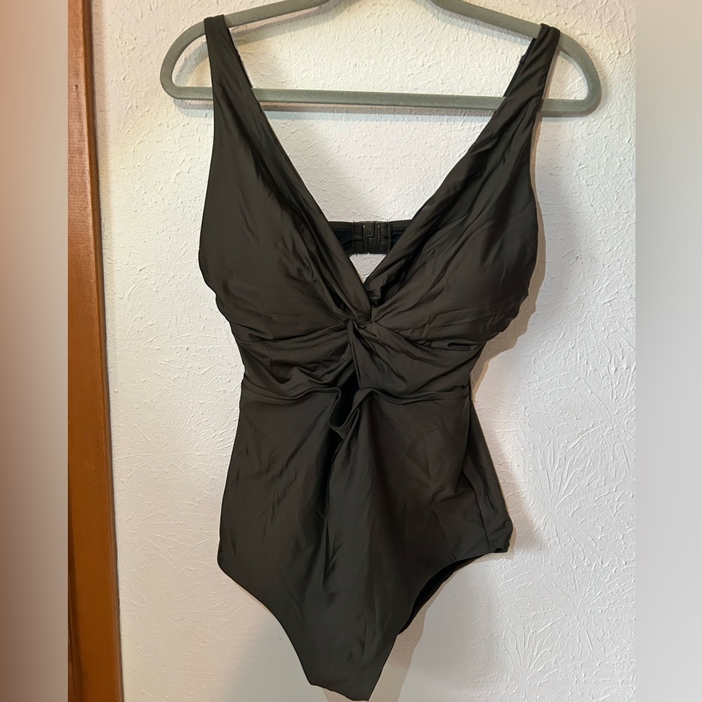 City Chic dark olive green swimsuit